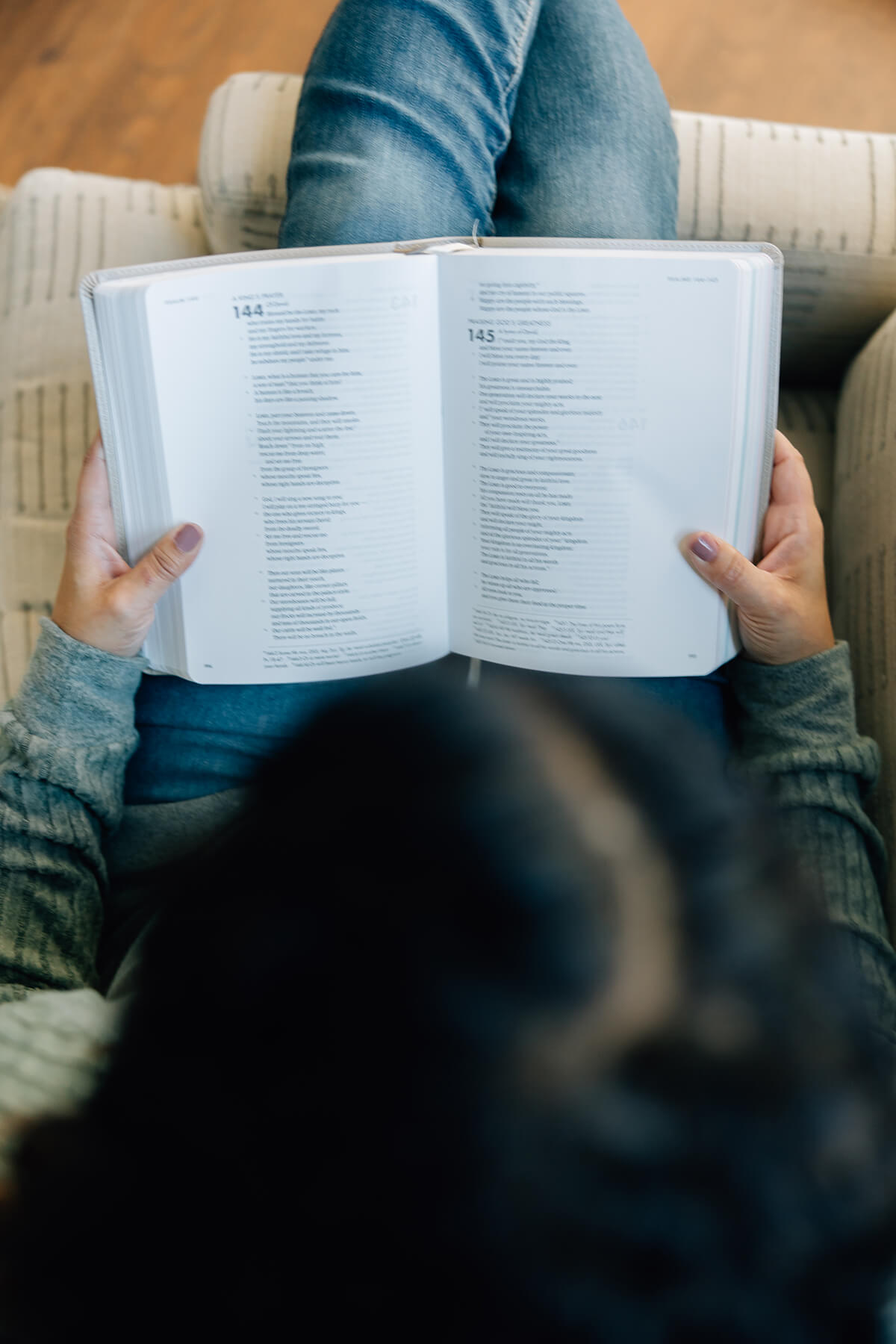 Anastasia Reading Open Bible